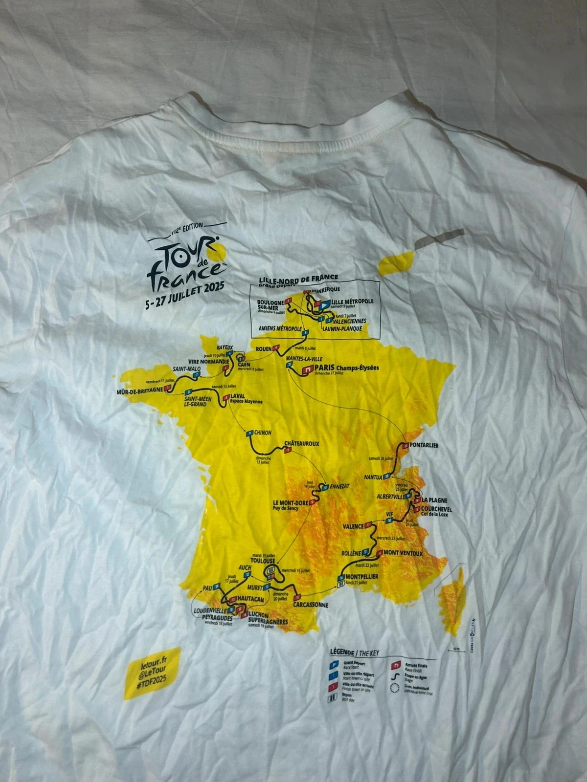 Witte T-shirt met Tour de France opdruk – photo 10